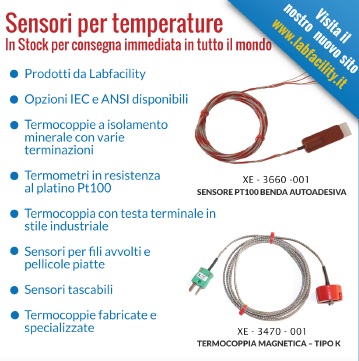 Sensori e accessori per termocoppie