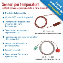 Sensori e accessori per termocoppie