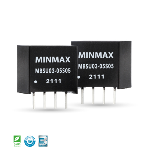 Convertitore CC-CC isolato da 3 W in un piccolo contenitore SIP-4