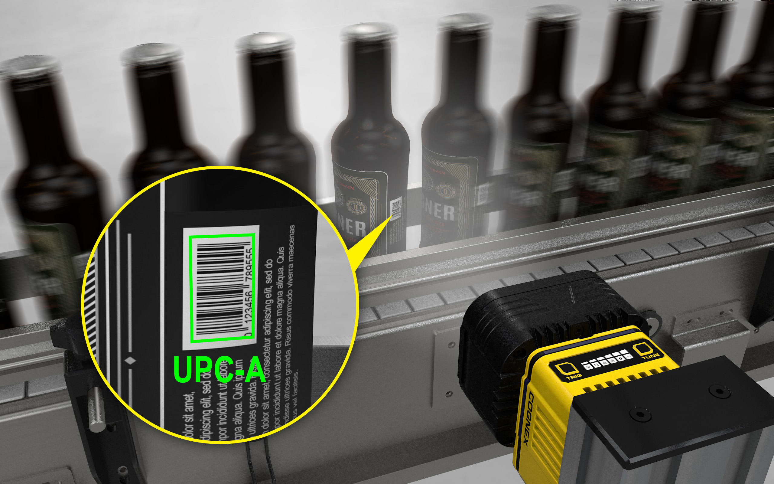 Cognex In-Sight 3800 per ispezioni rapide e precise, basate sull'IA