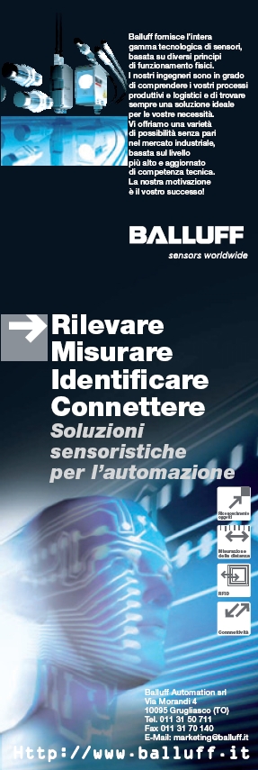 Soluzioni sensoristiche per l'automazione