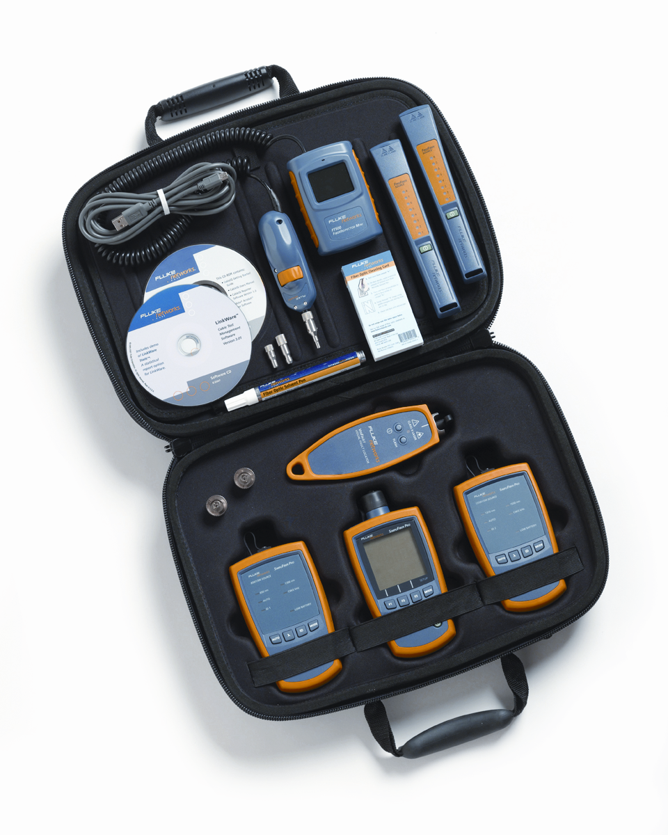 Fluke pro. Fluke кабельный тестер Networks. Набор Флюк. Optical Power Meter Fluke. Набор оптических тестеров Fluke.