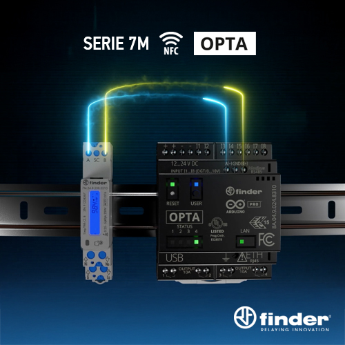 Finder, la gamma dei contatori di energia Serie 7M