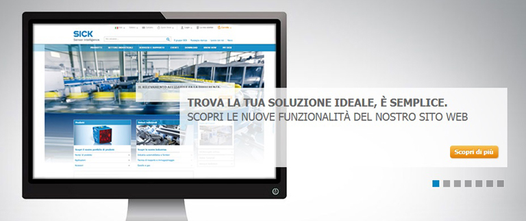 SICK annuncia il lancio del nuovo sito web