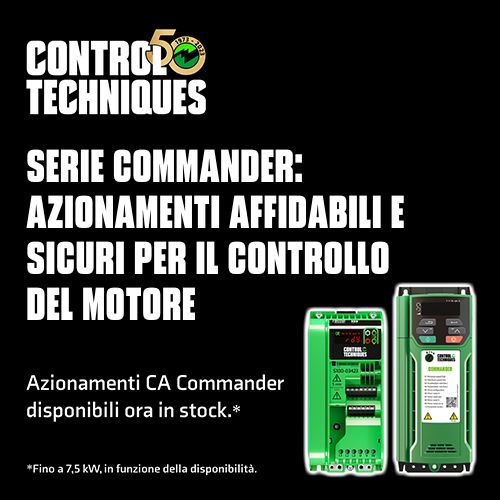 Controllo del motore semplice e affidabile con la serie commander