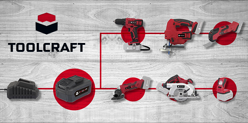 Toolcraft: una batteria per 6 strumenti