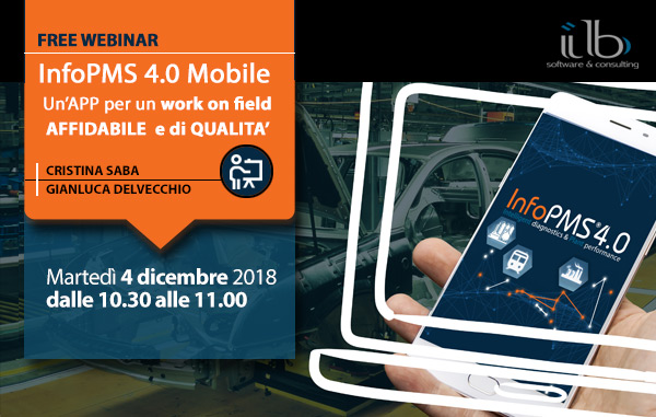 Webinar gratuito "InfoPMS 4.0 Mobile": per un Work On Field affidabile e di qualità