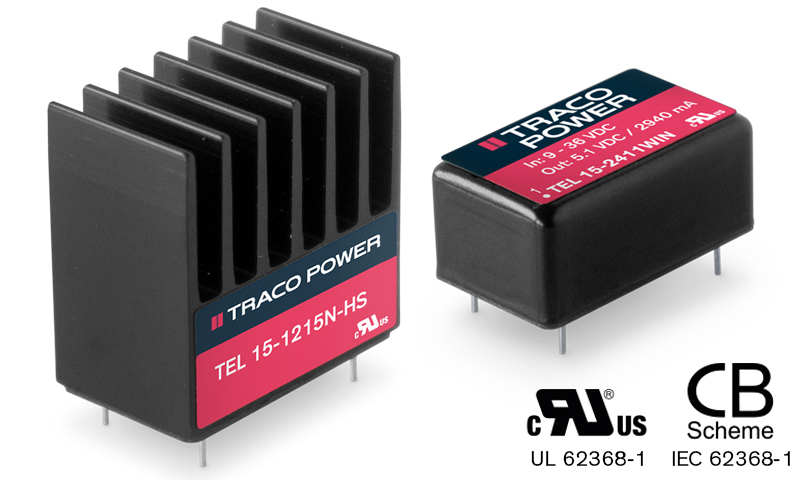 Convertitori CC/CC da 15 watt ultra compatti (DIP-16)