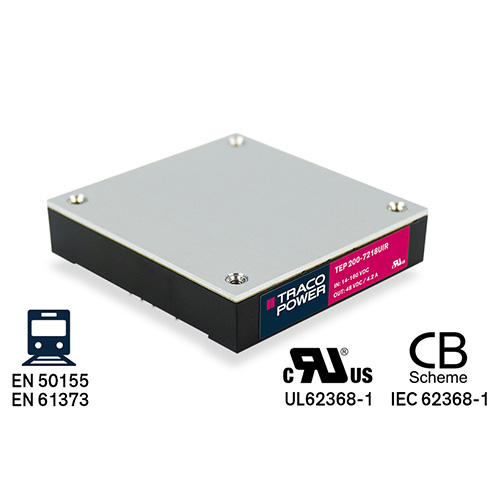 Convertitori CC/CC da 150 W e 200 W con campo di tensione d’ingresso ultra esteso 12:1